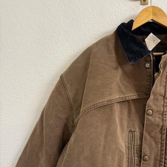 Vintage Carhartt Barn Coat – Brown Duck Canvas, Corduroy Collar, 3XL (CB2582) - Picture 5 of 16